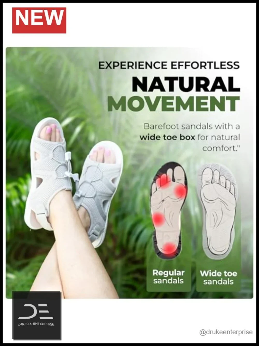 Minimalist Barefoot Sandals – Zero Drop Sole, Adjustable Fit, Breathable Mesh,